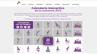 An interactive calendar to share advice for Lent