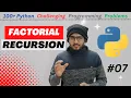 Factorial Recursion in Problem Solving 100 Python challenging programming problems in Marathi