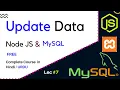 How to Update Data From Database Using Node js MySQL