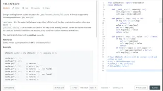 Amazon Coding Interview Question LRU Cache