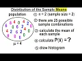 Statistics Ch 7 Sample Variability 7 of 14 Distribution of the Sample Means
