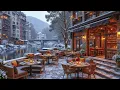 Cozy Winter Jazz Coffee Shop Ambience ~ Smooth Relaxing Music for Focus, Study \u0026 Chill