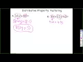 Distributive Property Factoring