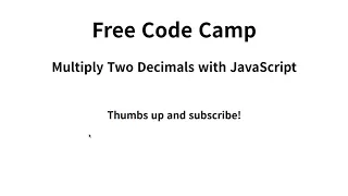 Multiply Two Decimals with JavaScript