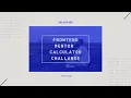 Frontend Mentor Calculator Challenge