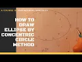 How to Draw Ellipse by Concentric Circle Method