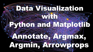 Data Visualisation with Matplotlib Annotate Argmax Argmin ArrowProps - P3