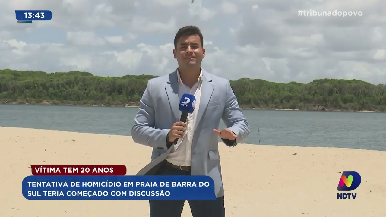 Discussão em praia de Barra do Sul termina em tentativa de homicídio contra jovem de 20 anos