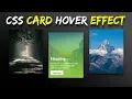 CSS Card Hover Effects Html CSS