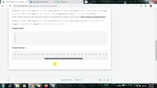 List Comprehensions Python 3 HackerRank