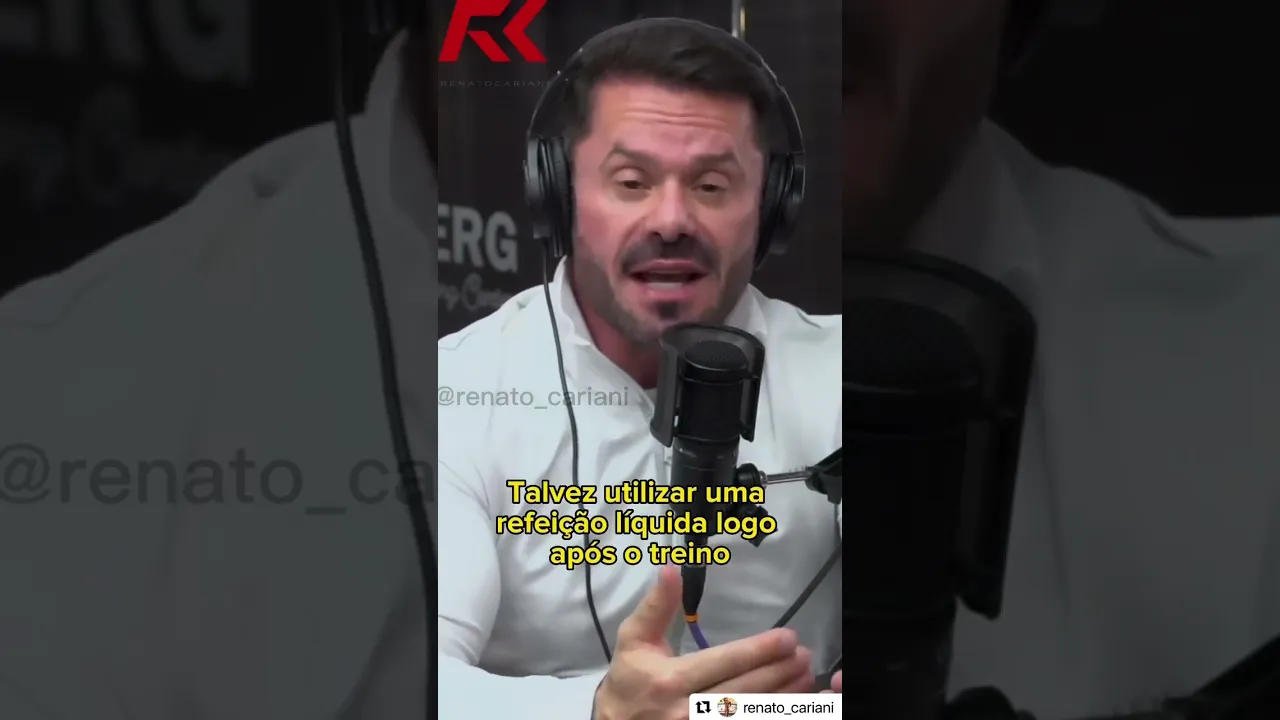 O QUE COMER NO PÓS TREINO? #renatocariani #shorts