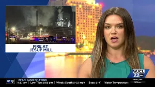Fire breaks out at Rayonier Paper Mill in Jesup