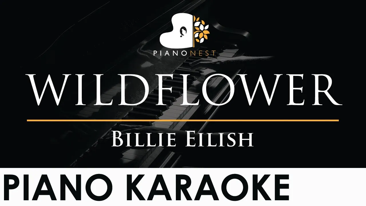 Billie Eilish - WILDFLOWER - Piano Karaoke Instrumental Cover with Lyrics Billie Eilish - WILDFLOWER - Piano Karaoke Instrumental Cover with Lyrics