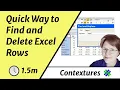 Fast Way to Find and Delete Excel Rows