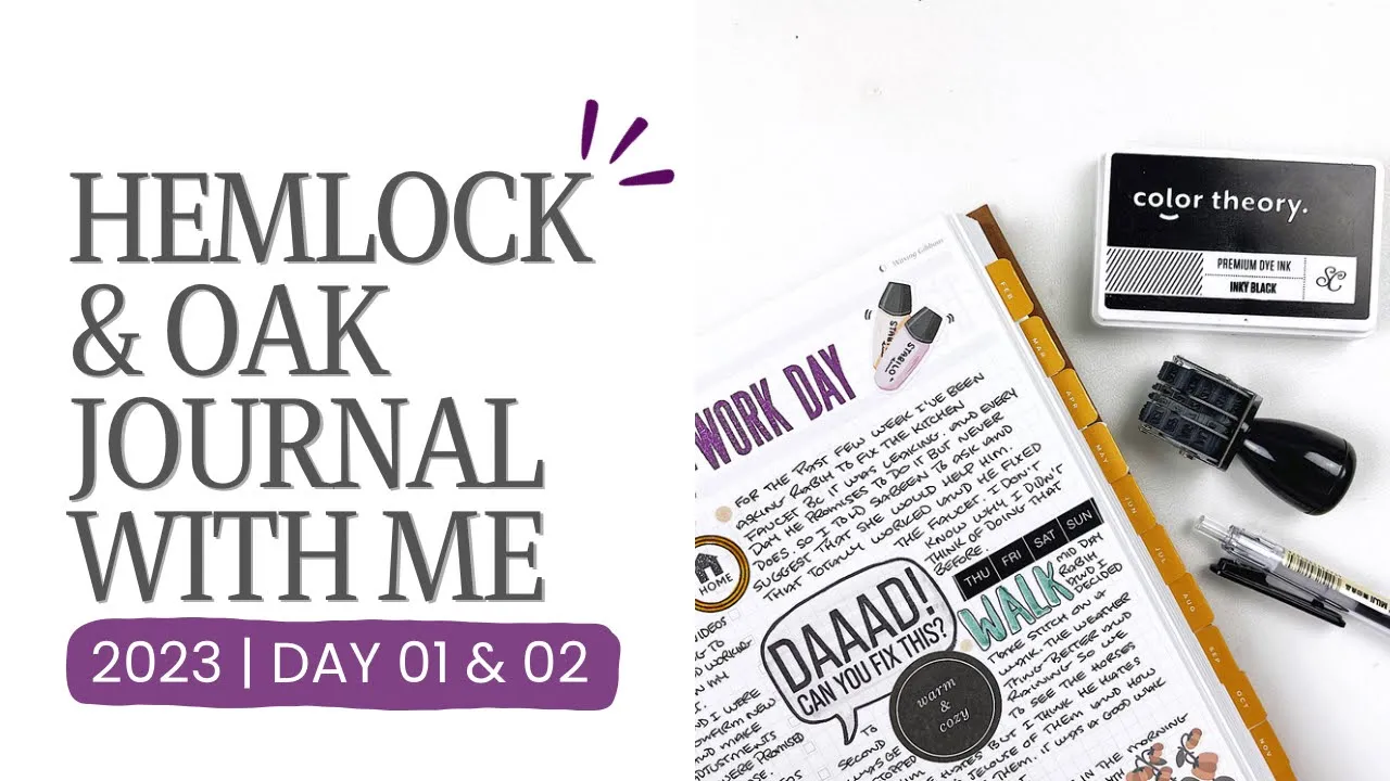 Daily Journal With Me January 2023 | Hemlock & Oak Day 01 & 02