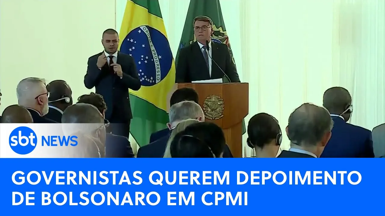 Deputados governistas querem depoimento de Bolsonaro na CPMI do 8/1 | #SBTNewsnaTV (17/07/23)