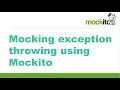 Mocking exception throwing using Mockito Mockito - Exception Handling Mockito interview ques