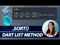List Method sort in Dart and Flutter