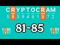 CRYPTOGRAM level 81 82 83 84 85
