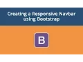 Creating a Responsive Navbar using Bootstrap