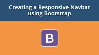 Creating a Responsive Navbar using Bootstrap