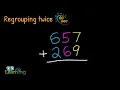 Addition with Two Regroupings Example