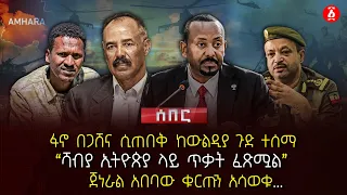 ፋኖ በጋሸና ሲጠበቅ ከውልዲያ ጉድ ተሰማ ሻብያ ኢትዮጵያ ላይ ጥቃት ፈጽሟል ጀነራል አበባው ቁርጡን አሳወቁ Ethiopia 