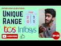 TCS - Infosys Coding Question uniqueRange Daily Dose Ep-50 Tamil code io