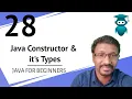 Java for Selenium 28 Java Constructor Default Constructor Parameterized Constructor