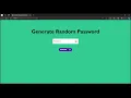 Besic JS Projects Random password Generator using JS