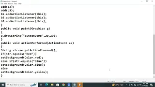 Button AWT control or Component in java