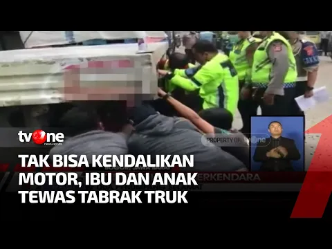 Nahas! Ibu & Anak Tewas Usai Motornya Seruduk Truk Parkir