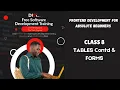 Frontend Development for Absolute Beginners - Live Class 8 TABLES Contd FORMS