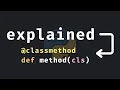 classmethod explained in Python