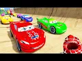 Download Lagu SPIDERMAN McQueen Friends CARS MEGA ClTY Ramp ! SUPERHEROES HULK Fight Mack SHARK Attack - GTA V
