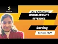 Minimum Absolute Difference Leetcode 1200 Sorting