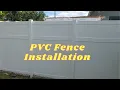 PVC vinyl Fence easy extension installation