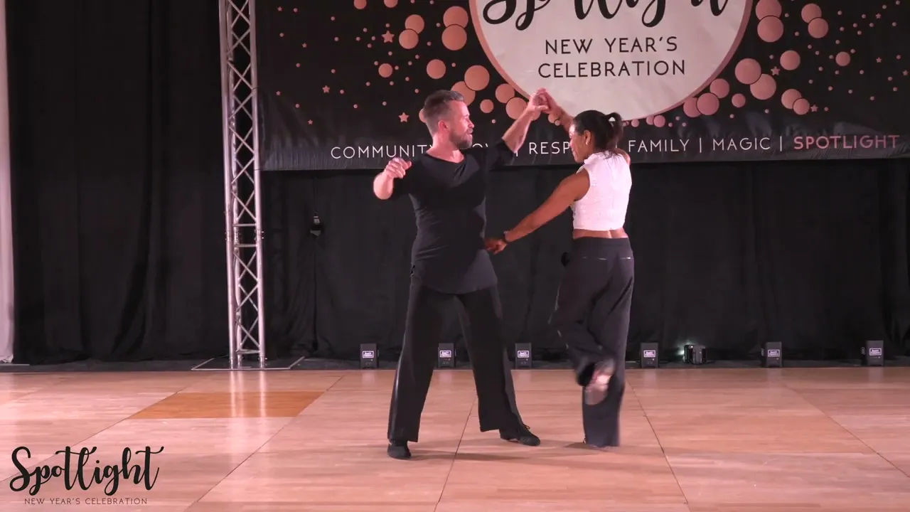 Spotlight New Year's Celebration 2024/2025 Pro Am Novice Routine Micail Samiere with Michael Hosail