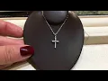 Featured piece of the day White Gold Diamond Cross Pendant Necklace