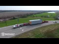 Drone footage of oversize load nearing Springfield