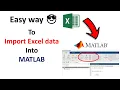 How to Import Excel data inro MATLAB Simple and Easy Method