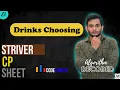 Drinks Choosing Striver CP Sheet Codeforces Competitive Programming