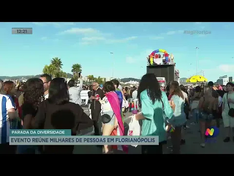 Parada da Diversidade reúne milhares de pessoas em Florianópolis