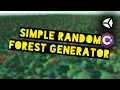 Simple Random Forest Generator Unity3D C