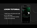 How to log in