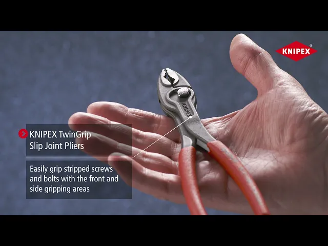 Клещи екстрактори за болтове TwinGrip, червена ръкохватка 200мм, Knipex - K8201200