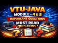 VTU JAVA Module 4 5 Important Questions Most Repeated 3rd Sem