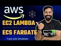 AWS EC2 vs ECS vs Fargate vs Lambda in Hindi