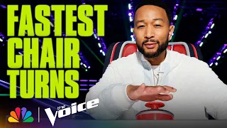 Blind Auditions That Turned Chairs in SECONDS The Voice NBC