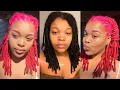 Coloring My Locs PINK